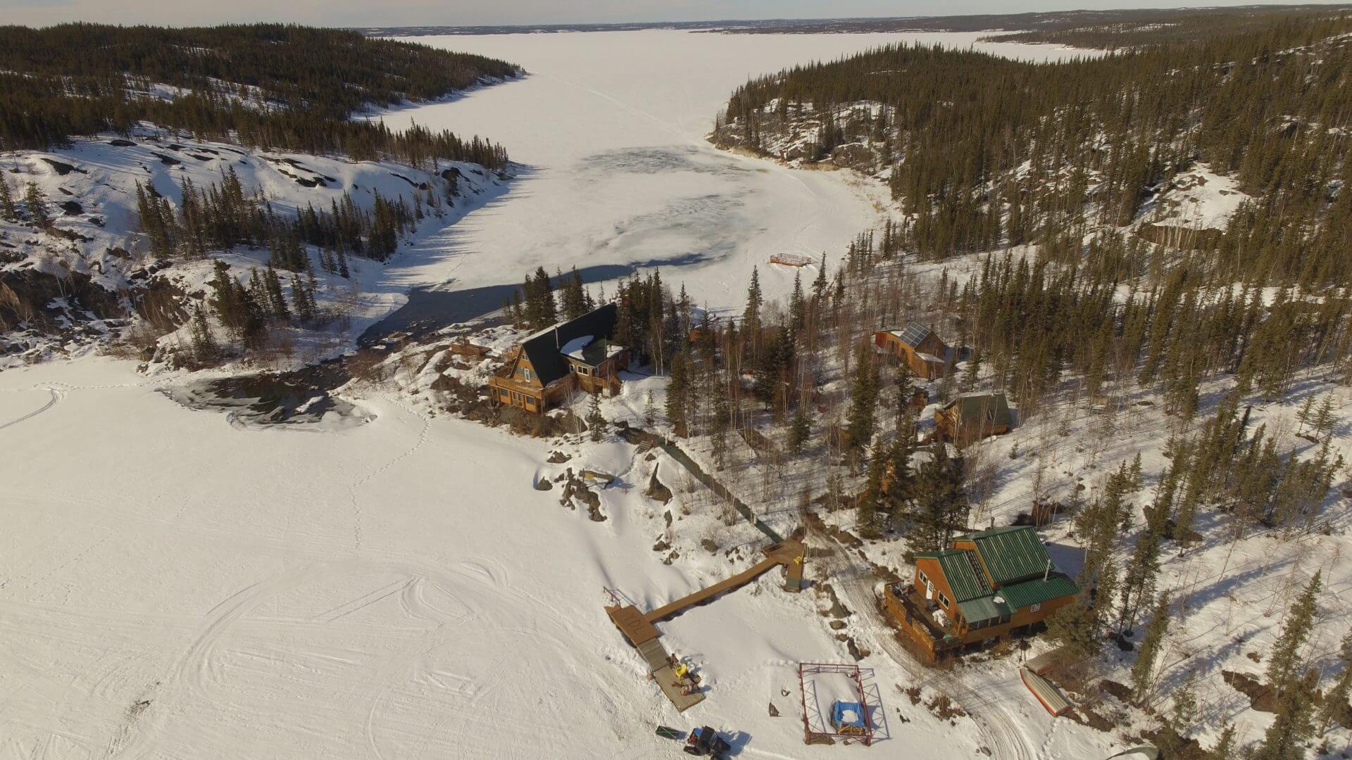 If you come to Yellow Dog Lodge in the winter you will see and experience some spectacular scenery form the air. Fly over the lodge and get that perfect aerial photo and get to see the vast wilderness from your float or ski plane.
