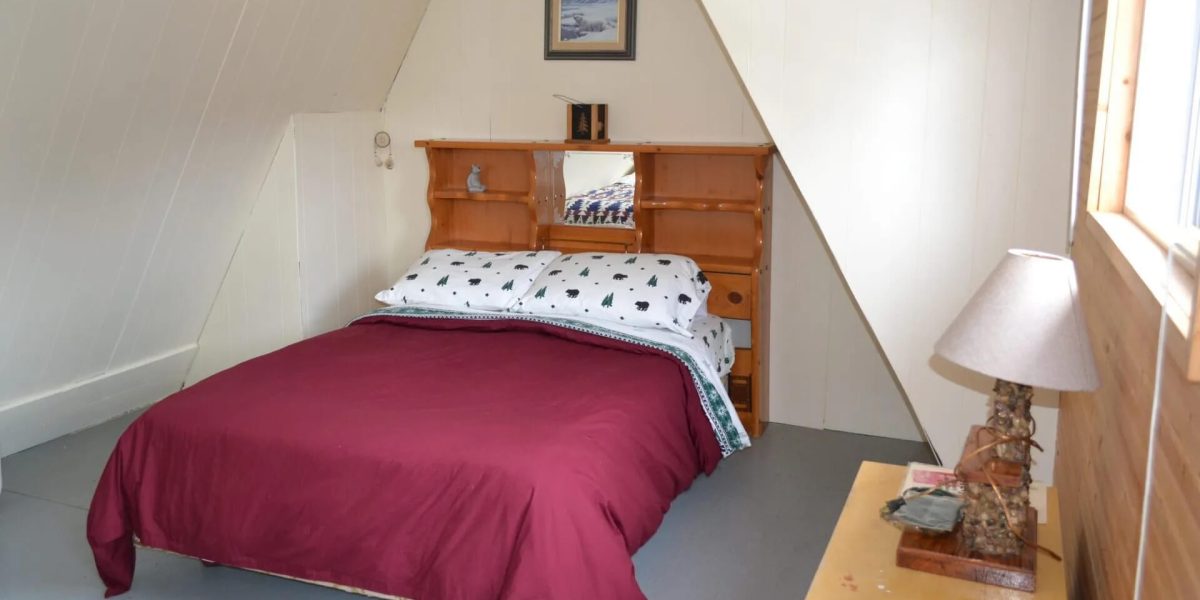 Yellow Dog Lodge standard room in upper lodge taken in spring 2018.